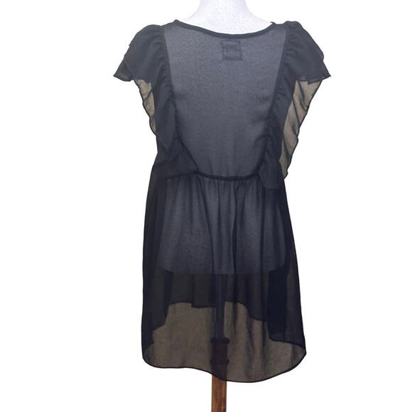 Sheer babydoll dress, small, Thailand, romantic, dark fairycore, ethereal - Picture 3 of 5